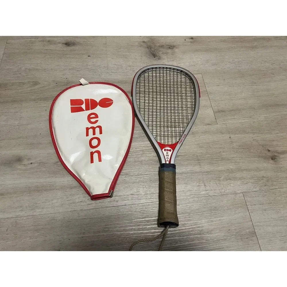 Demon 4-1/8 Power Flex Tennis Racket‎ Vintage Aluminum With Cover Style # 3020